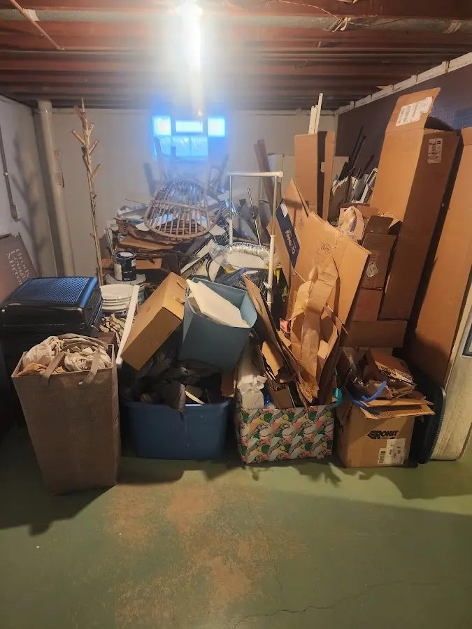 Roll-off dumpster container at job site for Construction Dumpster Rental in Blair